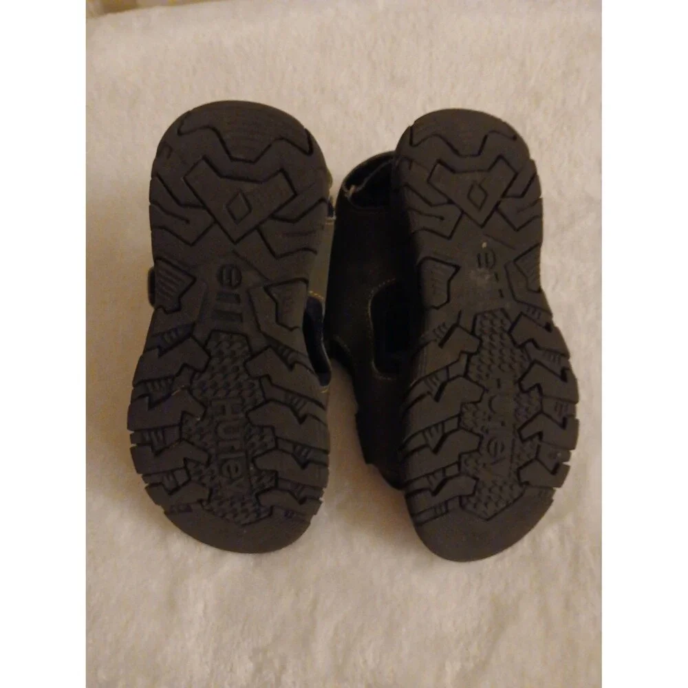 Hurley Sandals Boys Size 11 Olive Green & Orange